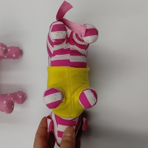 Victoria's Secret PINK Signature Plush Dogs VS stripe collector - Picture 5 of 7